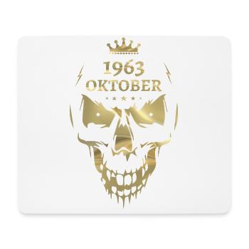 Oktober 1963 Totenkopf Gold - Mousepad (Querformat) - Weiß - Vorne