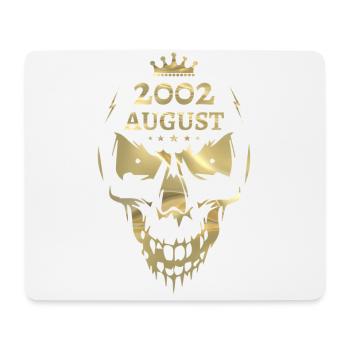 August 2002 Totenkopf Gold - Mousepad (Querformat) - Weiß - Vorne