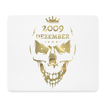 Dezember 2009 Totenkopf Gold - Mousepad (Querformat) - Weiß - Vorne
