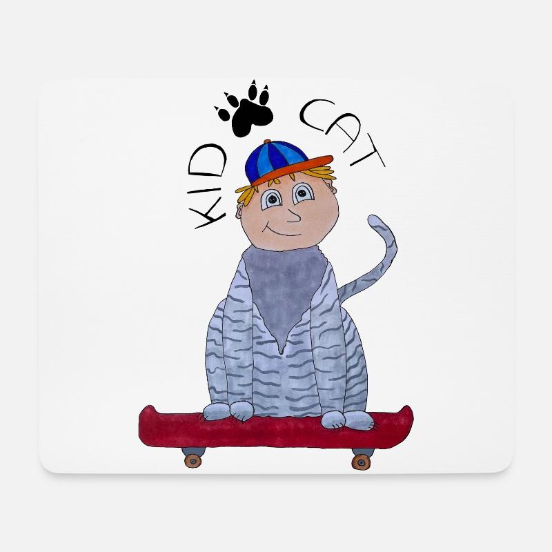 KidCat - Mouse Pad (horizontal) - white