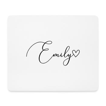 Emily Name First Name Girl - Mouse Pad (horizontal) - white - Front