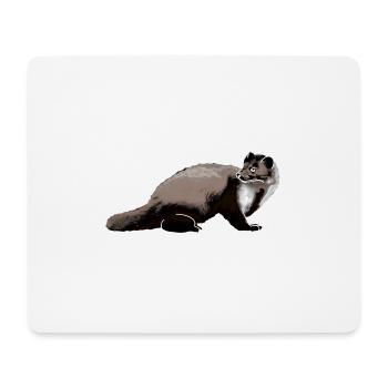 Marder - Mousepad (Querformat) - Weiß - Vorne