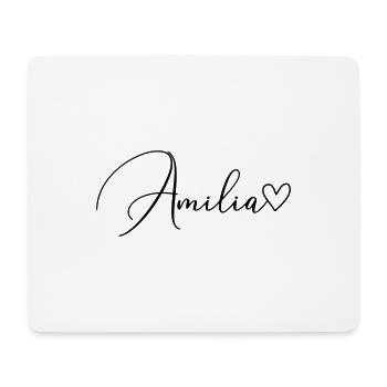 Amilia Surname First Name Girl - Mouse Pad (horizontal) - white - Front