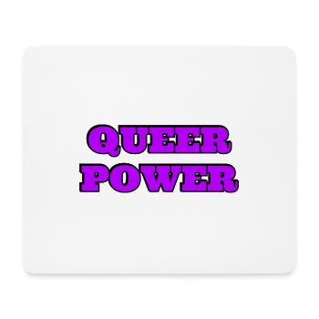 Queere Macht - Mousepad (Querformat) - Weiß - Vorne