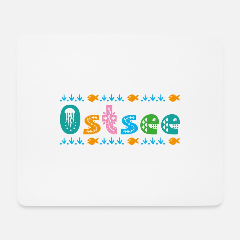 Ostsee - Mousepad (Querformat) - Weiß