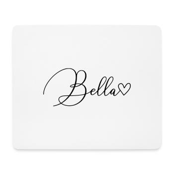 Bella Surname First Name Girl - Mouse Pad (horizontal) - white - Front