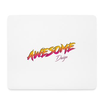 Logo Awesome Design - Mouse Pad (horizontal) - white - Front