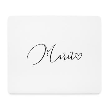 Marit Surname First Name Girl - Mouse Pad (horizontal) - white - Front