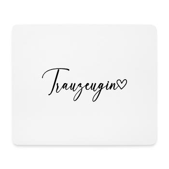 Trauzeugin Schrift - Mousepad (Querformat) - Weiß - Vorne