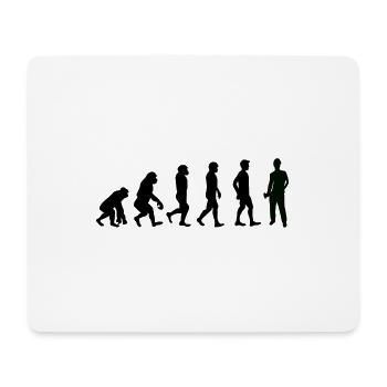 Evolution Bauarbeiter schwarz - Mousepad (Querformat) - Weiß - Vorne