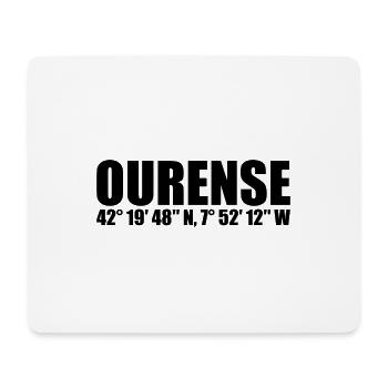 Coordonnées Ourense - Tapis de souris (format paysage) - blanc - Devant