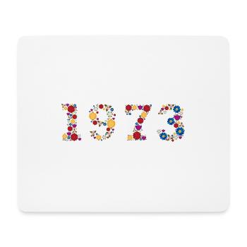 Fleurs 1973 - Tapis de souris (format paysage) - blanc - Devant