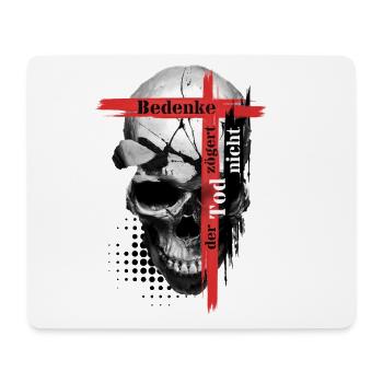 Trash Skull - Mouse Pad (horizontal) - white - Front