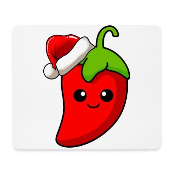 Chilli Weihnachten Comic Xmas - Mousepad (Querformat) - Weiß - Vorne