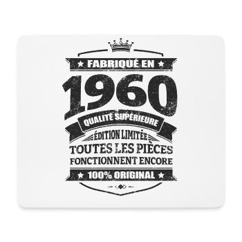 FABRIQUÉ EN 1960 - Tapis de souris (format paysage) - blanc - Devant
