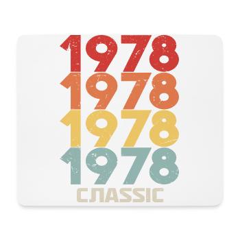 1978 Jubilé dans un style vintage classique 1978 - Tapis de souris (format paysage) - blanc - Devant