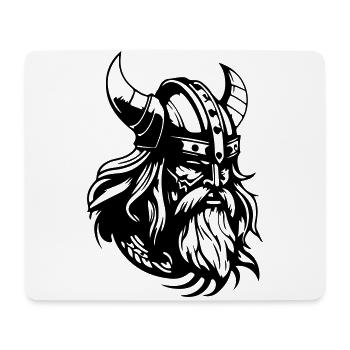 Viking Helmet Warrior Valhalla - Mouse Pad (horizontal) - white - Front