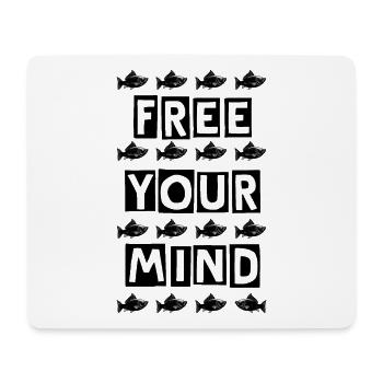 FREE YOUR MIND - Mouse Pad (horizontal) - white - Front