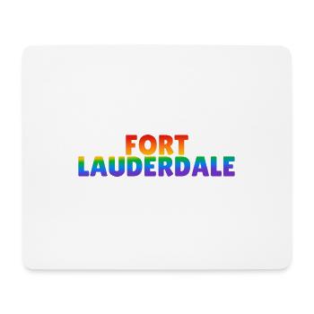 Fort Lauderdale Regenbogen LGBTQ Gay Pride - Mousepad (Querformat) - Weiß - Vorne