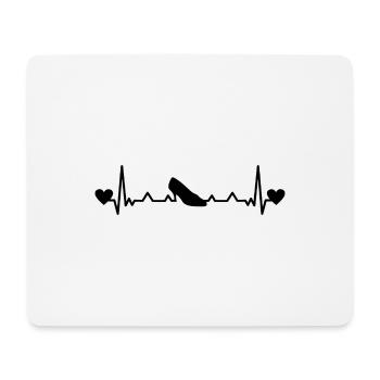 Classique Danse Danse Chaussures Femmes Standard Heartbeat - Tapis de souris (format paysage) - blanc - Devant