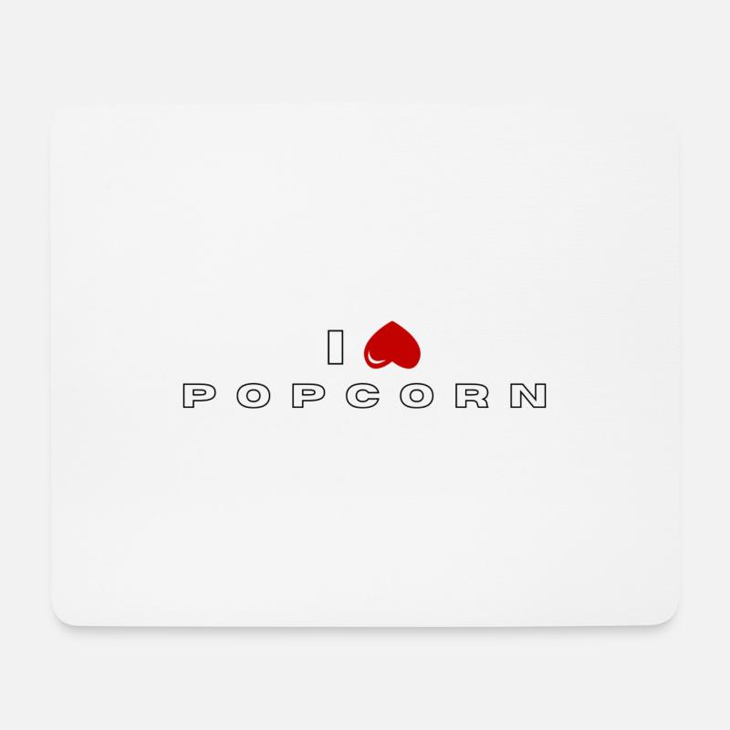 Ich hasse Popcorn - Mousepad (Querformat) - Weiß