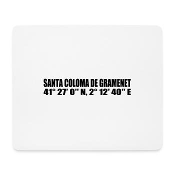 Coordonnées Santa Coloma de Gramenet - Tapis de souris (format paysage) - blanc - Devant