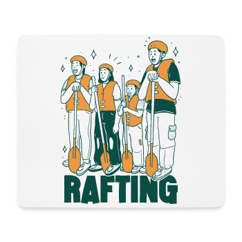 Rafting Team Outfit for Teams Boating Mountains - Mouse Pad (horizontal) - white - Front