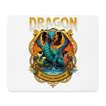 dragon, fantasy, magic, mysticism, mythology, creature - Mouse Pad (horizontal) - white - Front