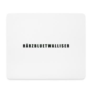 Härzbluetwalliser Kanton Walliser - Mousepad (Querformat) - Weiß - Vorne
