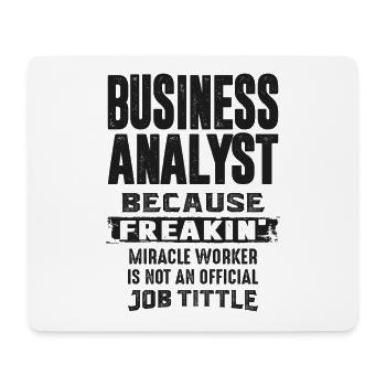Business Analyst - Mouse Pad (horizontal) - white - Front