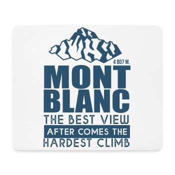 Bergsteigen Mont Blanc Wandern - Mousepad (Querformat) - Weiß - Vorne