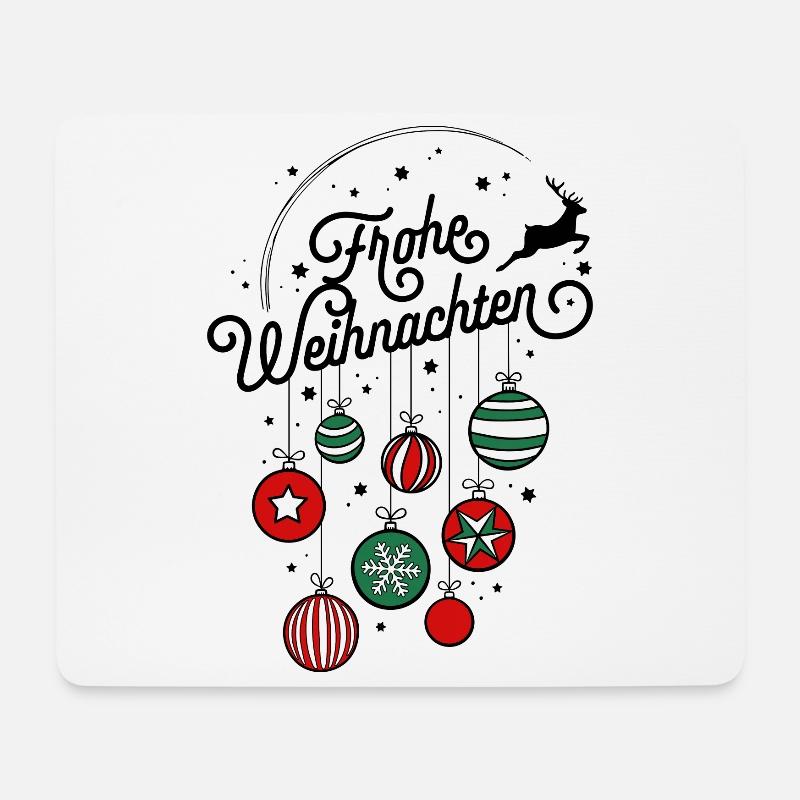 Frohe Weihnachten Ugly Christmas Sweater Geschenk - Mousepad (Querformat) - Weiß