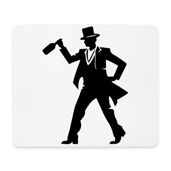 Bachelor Boozing Drunk Dancing Bachelor Party - Mouse Pad (horizontal) - white - Front