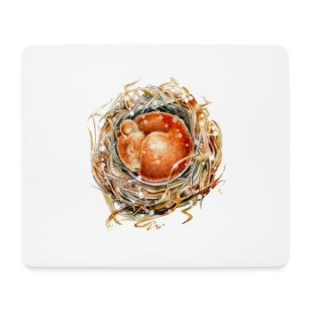 MOUSE in the SNOW by Patrizia Ambrosini - Mouse Pad (horizontal) - white - Front