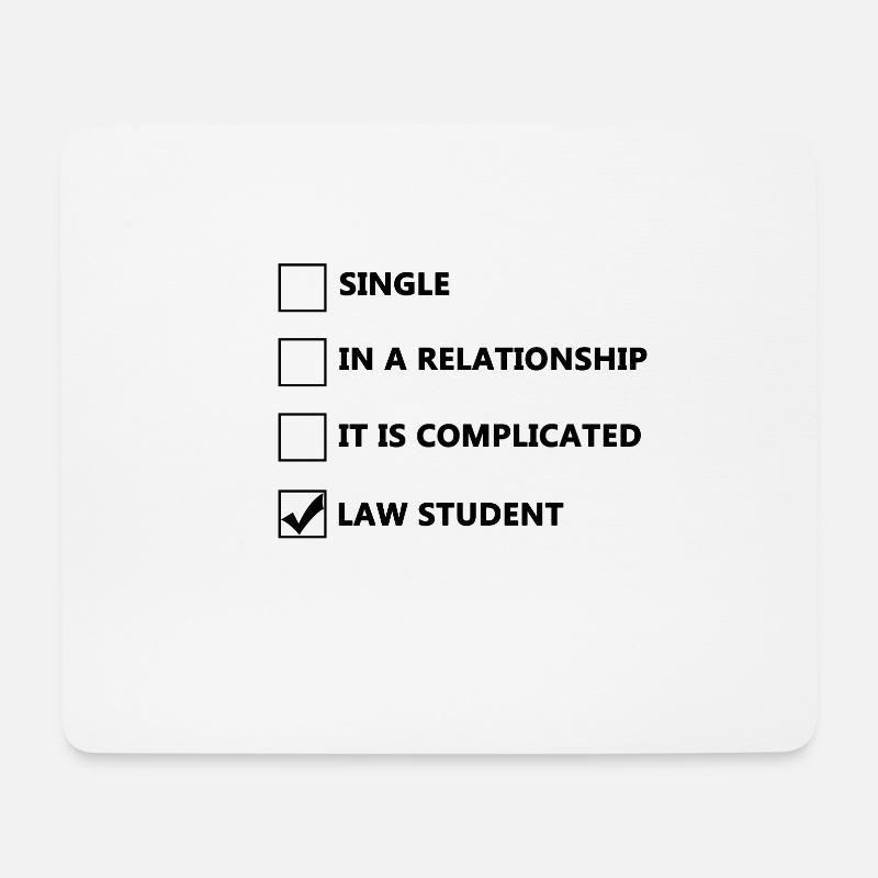 Law student | Jurastudent | Jura | Jurist - Mousepad (Querformat) - Weiß