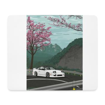 Touge Drift S13 - Tapis de souris (format paysage) - blanc - Devant