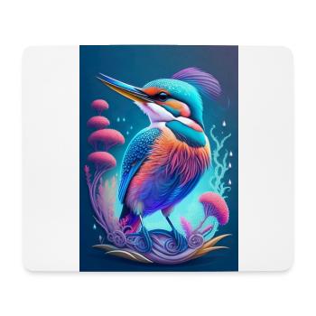 Rythme de la mer profonde - Kingfisher Graffiti - Tapis de souris (format paysage) - blanc - Devant
