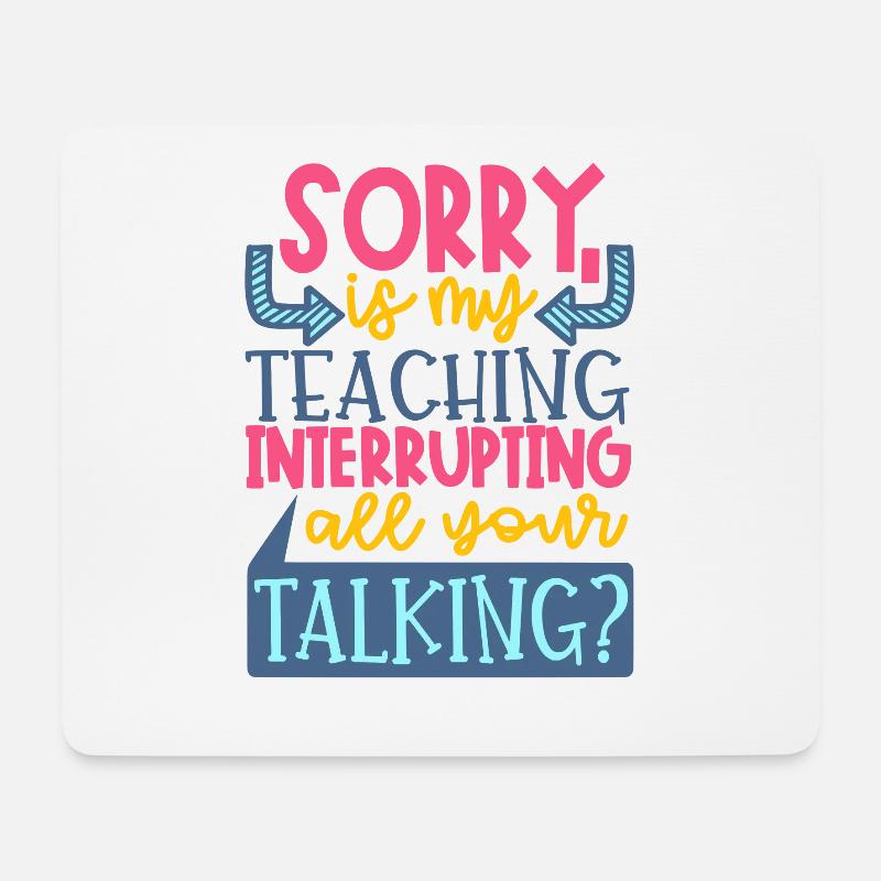 Teacher Professor Funny Quote - Mousepad (Querformat) - Weiß