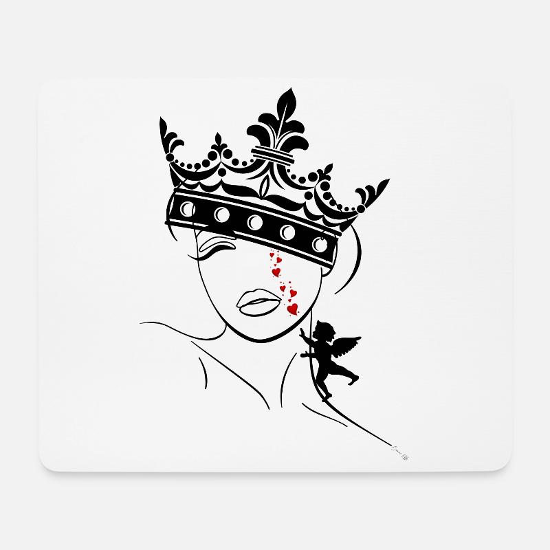 Amor Tränen - Mousepad (Querformat) - Weiß
