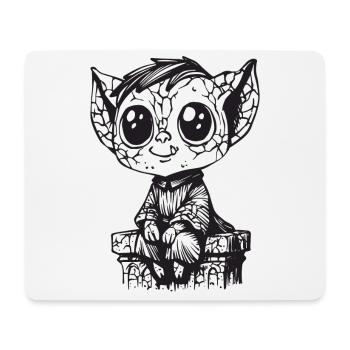Gargoyle-Junge - Mousepad (Querformat) - Weiß - Vorne