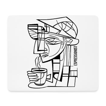 Espressionist - Espresso - Expressionism - Mouse Pad (horizontal) - white - Front