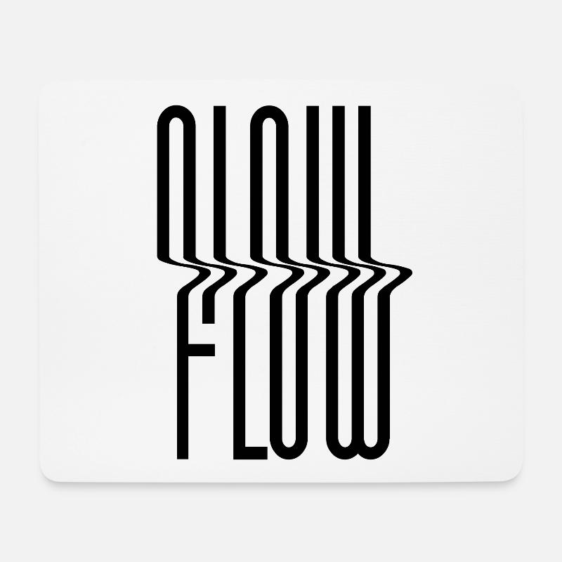 FLOW - Mousepad (Querformat) - Weiß