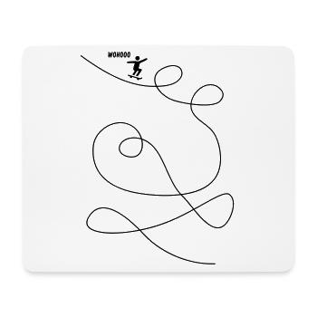 Skateboarder Makes Looping Gift - Mouse Pad (horizontal) - white - Front