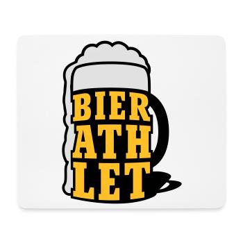 Bierathlet | Beer | Bier - Tapis de souris (format paysage) - blanc - Devant