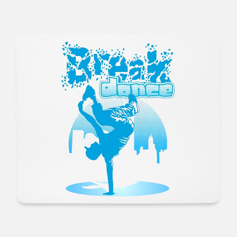 City breakdance - Mousepad (Querformat) - Weiß
