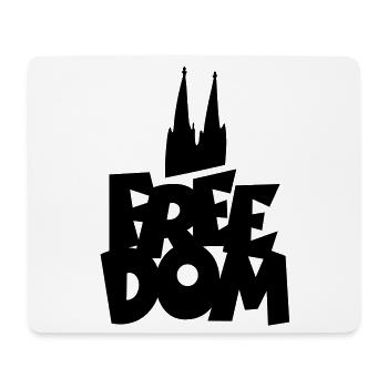FREEDOM Köln Kölner Dom - Mousepad (Querformat) - Weiß - Vorne
