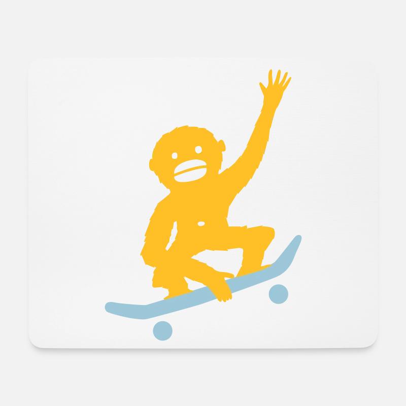 MONKEY BUSINESS - Mousepad (Querformat) - Weiß