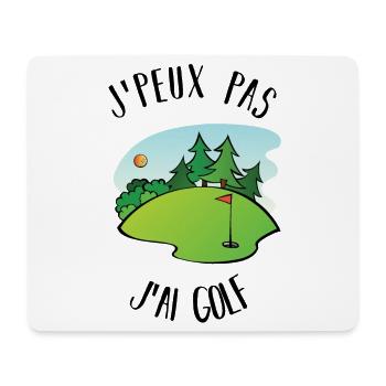 I can not play golf - Mouse Pad (horizontal) - white - Front