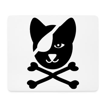 pirate - Tapis de souris (format paysage) - blanc - Devant