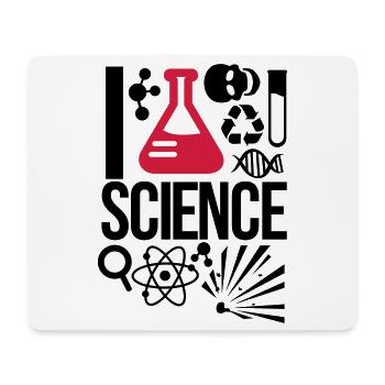 science - Mouse Pad (horizontal) - white - Front